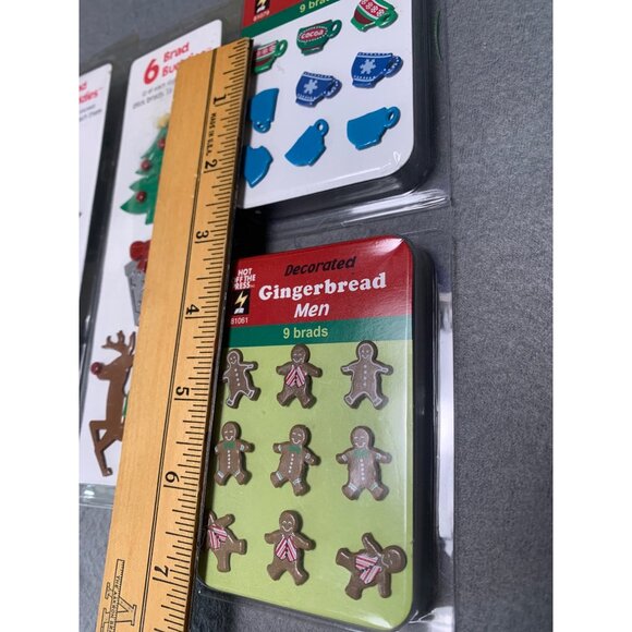 Christmas-Themed Brad Buddies & Hot Off The Press Brads Set - Picture 9 of 10